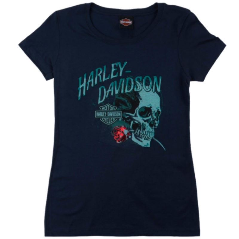 Womens Frenzy Skull Dealer Tee
