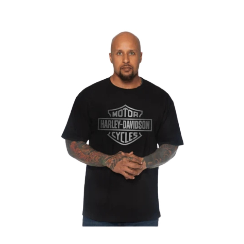 Mens Silver Bar & Shield Dealer Tee