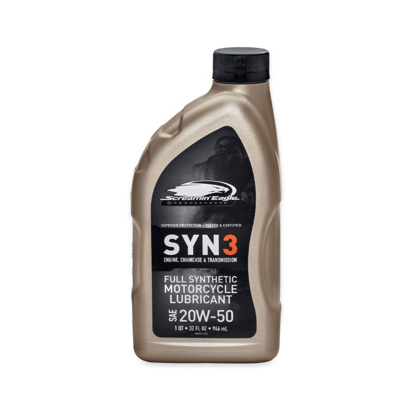 Screamin’ Eagle Syn3 Motorcycle Oil 20w50 Full Synthetic