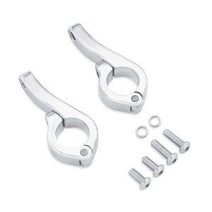 Led Fog Lamp Engine Guard Clamp Kit - Chrome