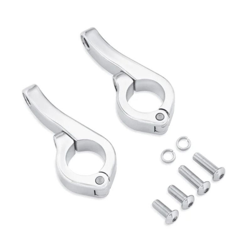 Led Fog Lamp Engine Guard Clamp Kit - Chrome