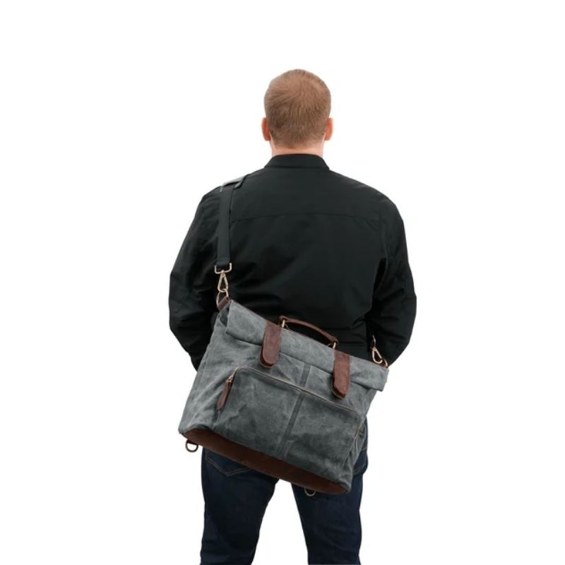 Waxed Canvas Messenger Bag