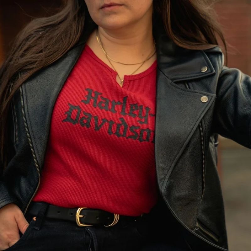 Womens Harley-Davidson Old English Thermal Top