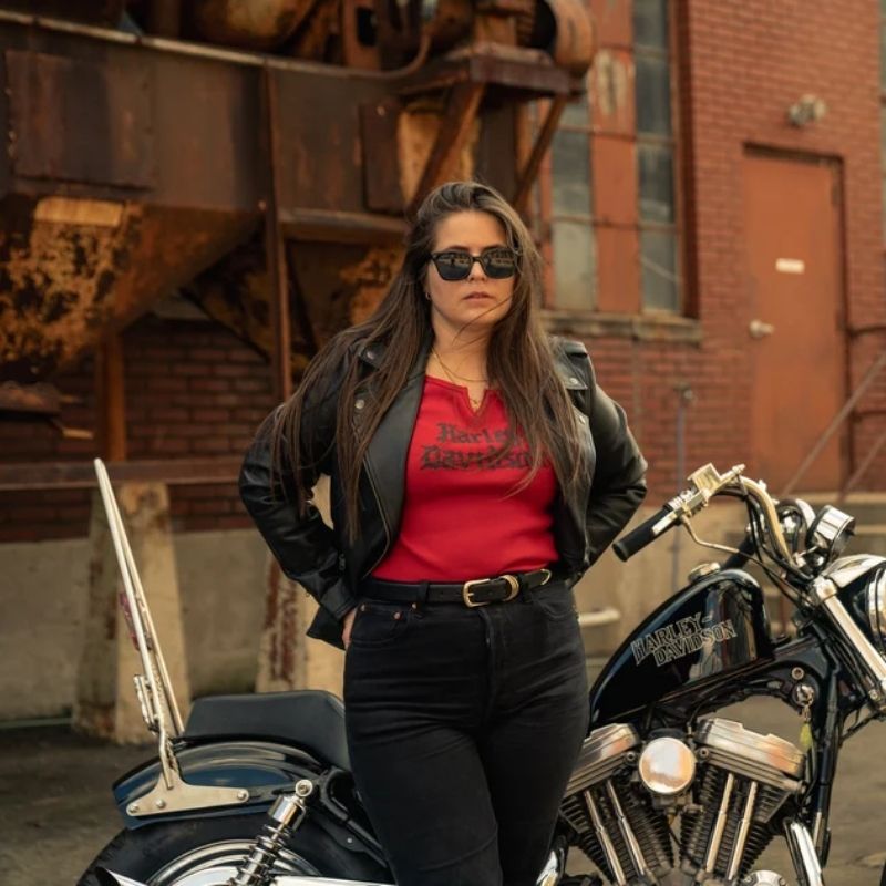 Womens Harley-Davidson Old English Thermal Top