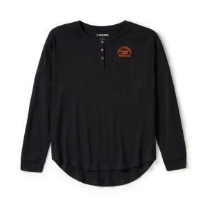 Heritage Long Sleeve Pocket Henley Top