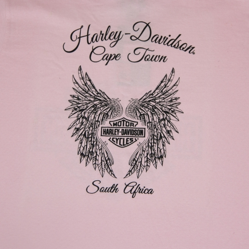 Womens Pink Bar & Shield Dealer Tee