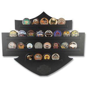 Bar & Shield Wall Coin Display, Holds 25 Coins