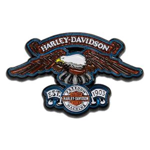 1.75 Inch. Eagle Freedom Machine Metal Pin