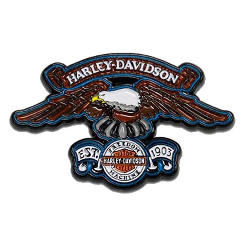 1.75 Inch. Eagle Freedom Machine Metal Pin
