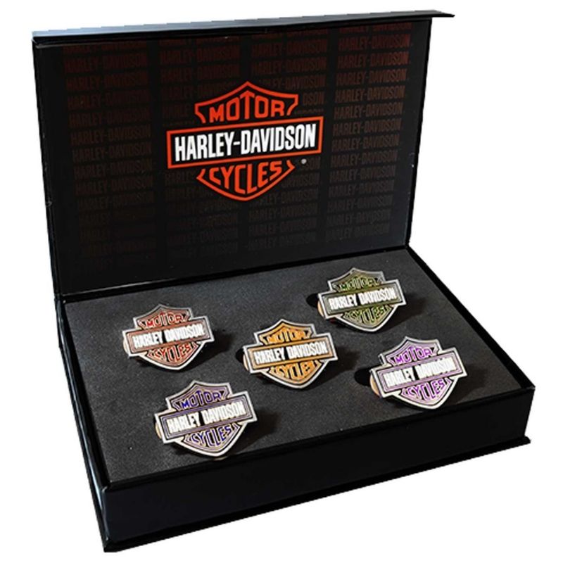 Enamel Bar & Shield Logo Collector Pin Set