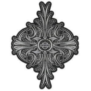 Studded Cross Bar & Shield Emblem