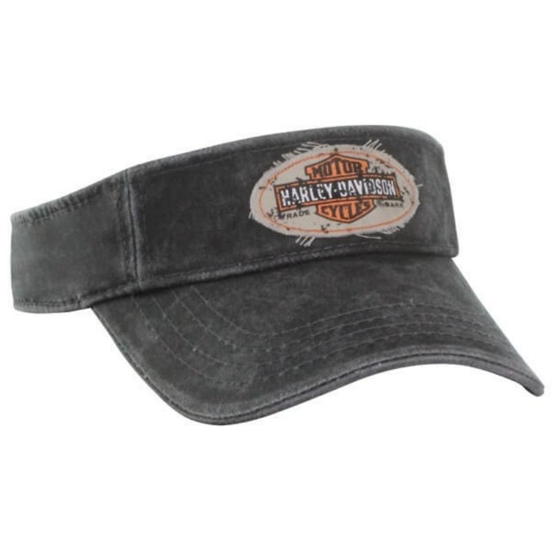 Mens Long Bar & Shield Visor Cap